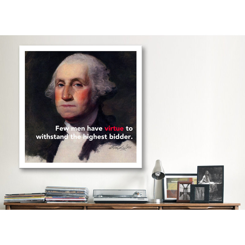 "icons, héros et legends george washington quot" , impression sur toile, H 26 po x l 26 po x P 1,5 po