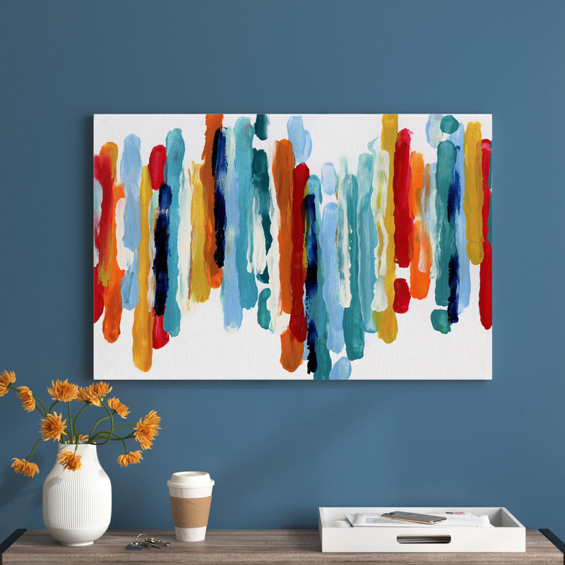 «Besima Captive Color I», reproduction d'art sur toile tendue, H 18 po x l 12 po x P 1 po