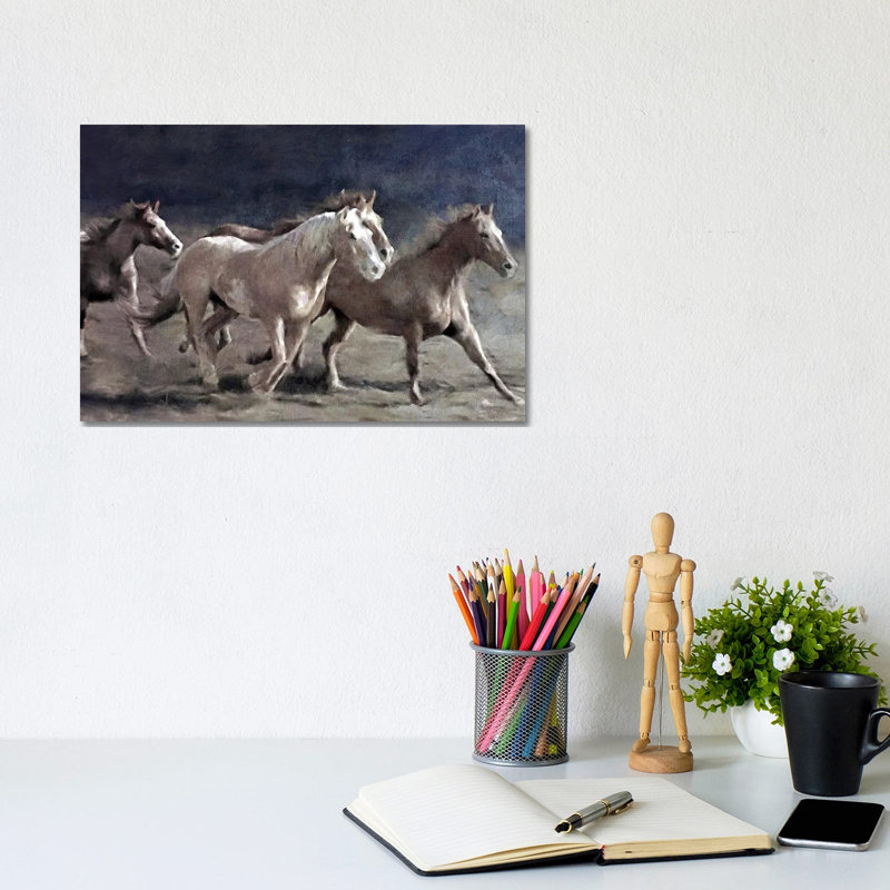 Midnight Run by Katrina Jones - Wrapped Canvas Painting, 20.32 cm H x 30.48 cm W
