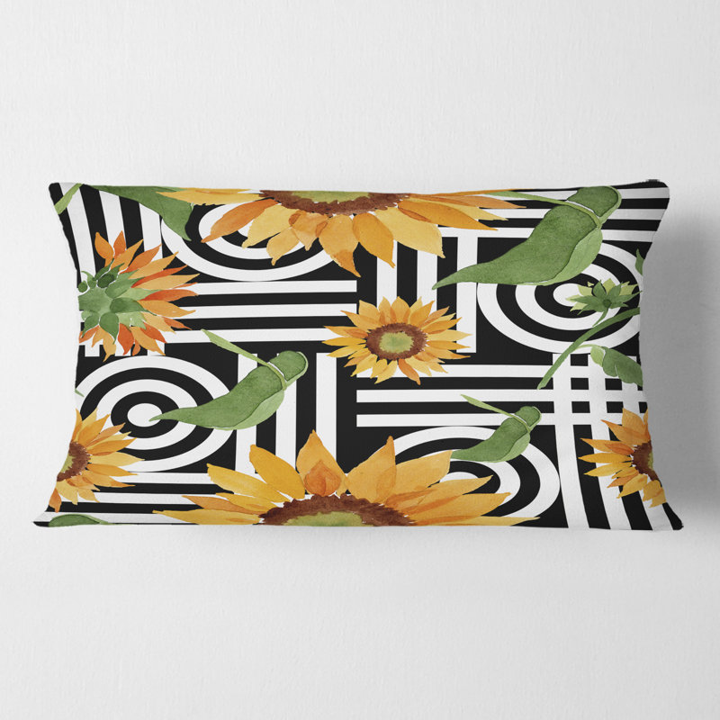 Coussin Retro Floral Botanical II - Mid-Century