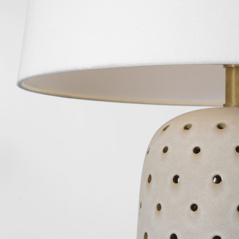 Chapman & Myers Samara 30" Table Lamp with Linen Shade, Natural