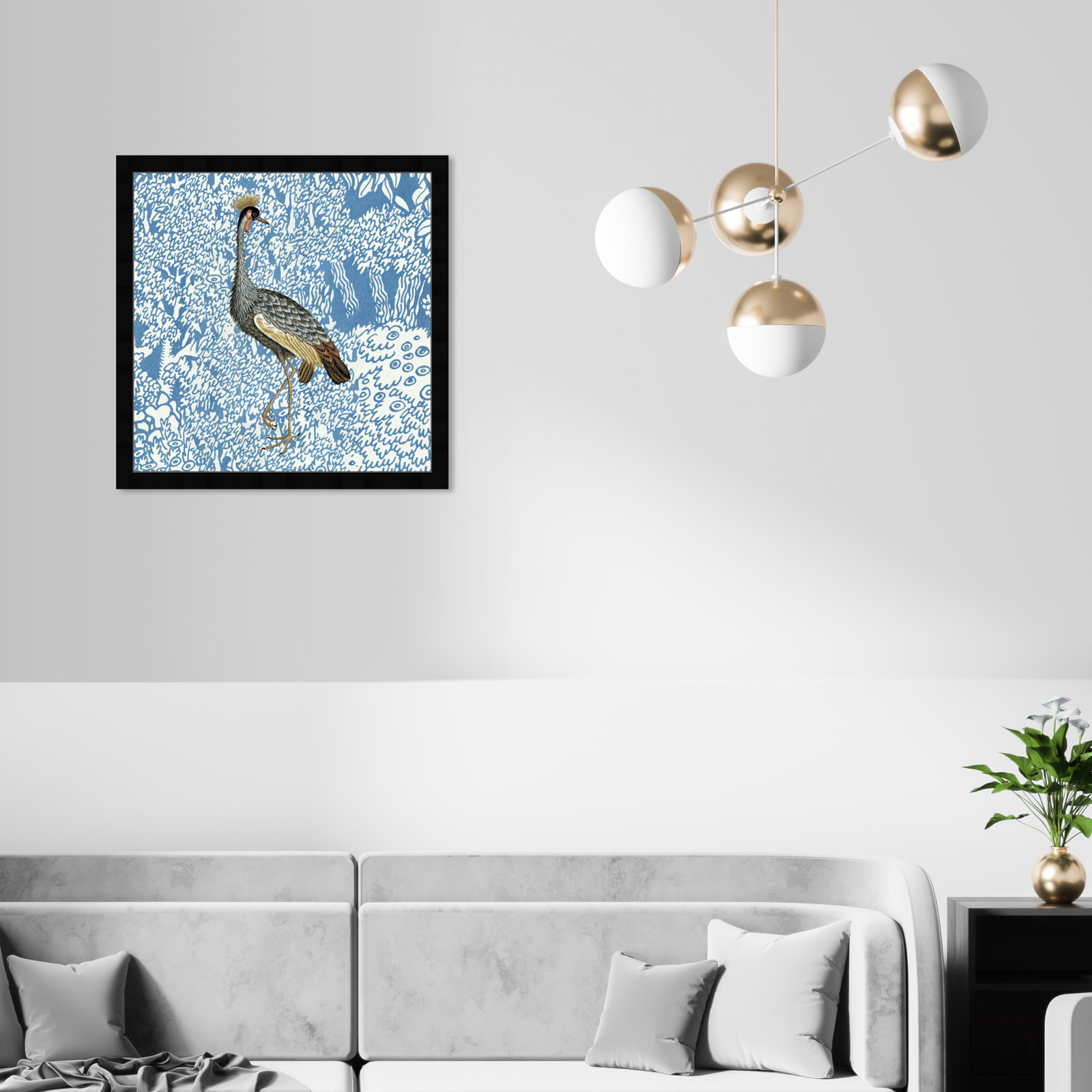 Bird Pose 2 by Oliver Gal, Black, 22" H x 22" W x 0.5" D