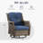 Disanto Outdoor Wicker Swivel Gliding Chair with Cushions-877601168