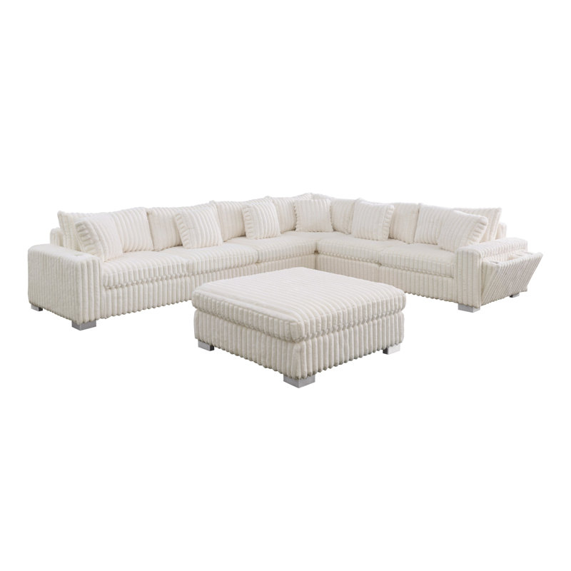 Canapé modulaire Snuggle Station, Crème