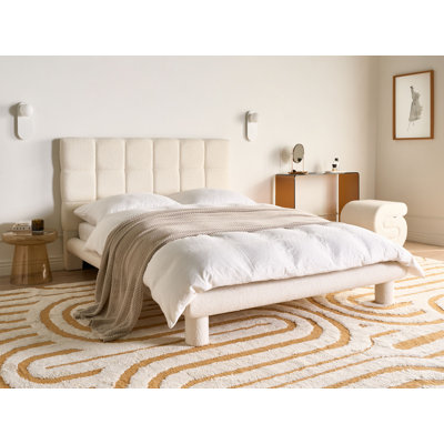 Upholstered Boucle Bed