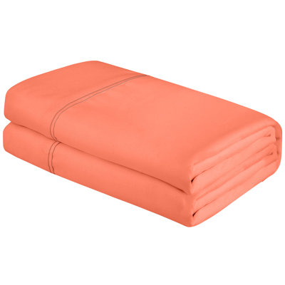 Royale Linens | Ultra Soft Brushed Microfiber Flat Sheets Only | Wrinkle Free & Stain Resistant | Hotel Quality Top Sheet for Bed
