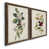 Toile avec cadre en noyer