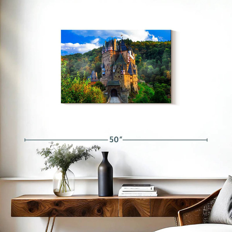Lilie, château médiéval allemand, H 20 po x l 30 po