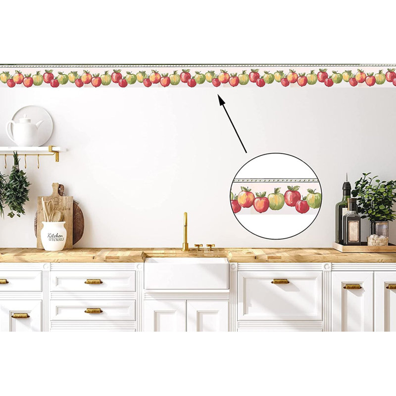 Bordure de papier peint L 15 pi x l 6,25 po Alainna