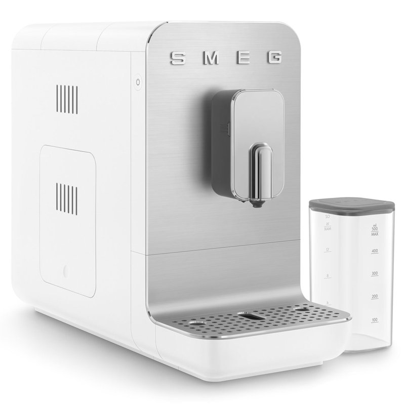 Smeg Fully Automatic Espresso Maker W External Milk Container, Matte White