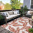 Benavidez Reversible Tropical Rust/Ivory Indoor&Outdoor Area Rug-513324849