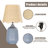 Ceramic Table Lamp with Scallop Shade-2036993190