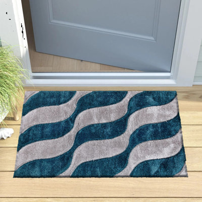 Geometric Shag Area Rug