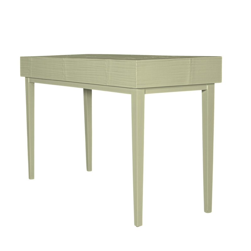 Andros Solid Wood Writing Desk, Celery Green