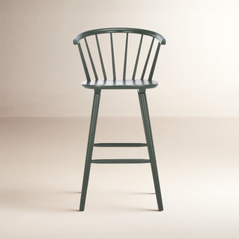 Sheffield Solid Wood Stools, Garden Green, Bar Stool (29" Seat Height)