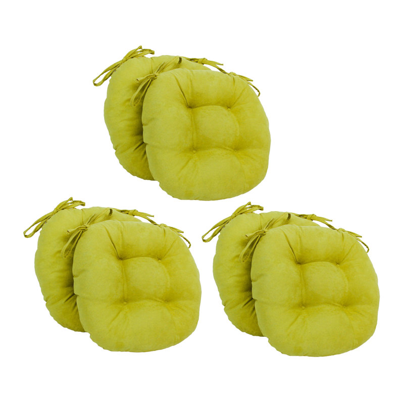 Outdoor 3.5'' Dining Chair Seat Cushion, Mojito Lime