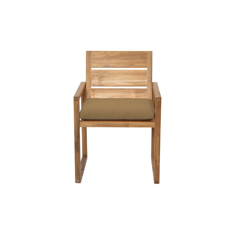 9 - Piece Solid Wood Dining Set, Natural/Cocoa