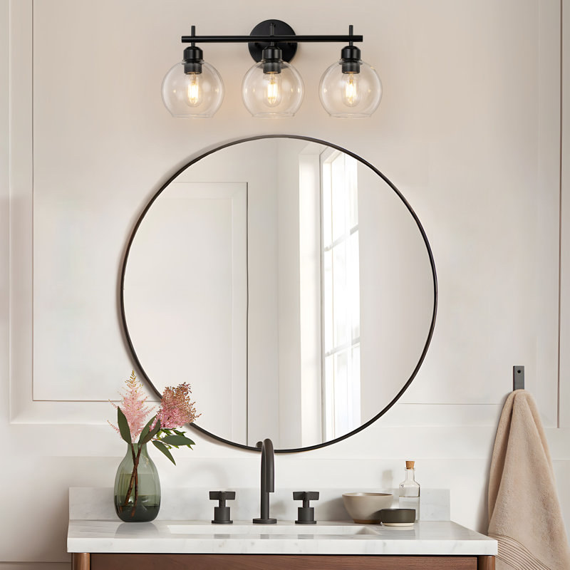 Glausen 3 - Light Dimmable Vanity Light, Black