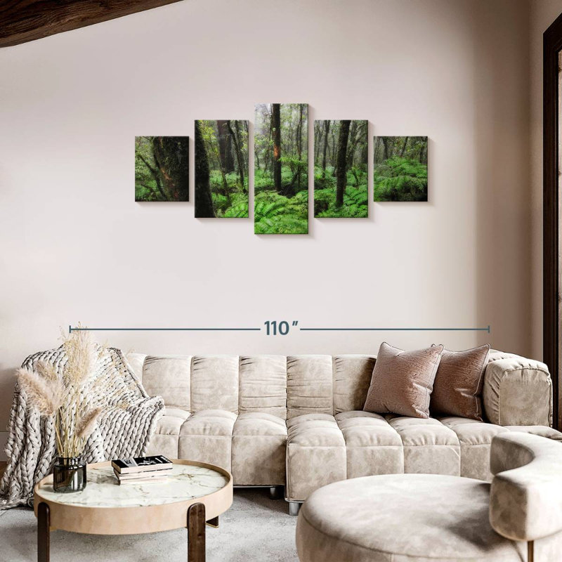 La Tigra Forest, 34" H x 74" W