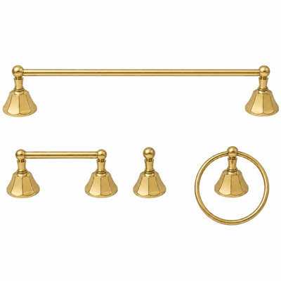 Ensemble de quincaillerie d'accessoires de salle de bain 4 pièces Mississippi P4BMIS18