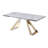 Geneviene 35 " Extendable Rectangular Granite Top Dining Table