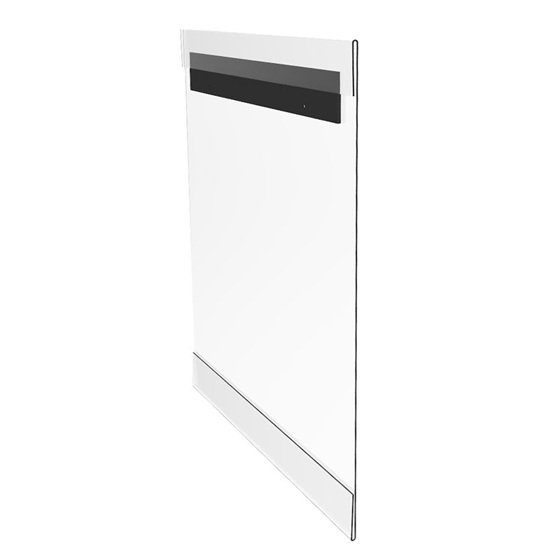 Cadre mural en acrylique transparent sans cadre en plexiglas avec design coulissant Fixturedisplays® pouvant contenir des impressions de 18 po x 24 po 10243