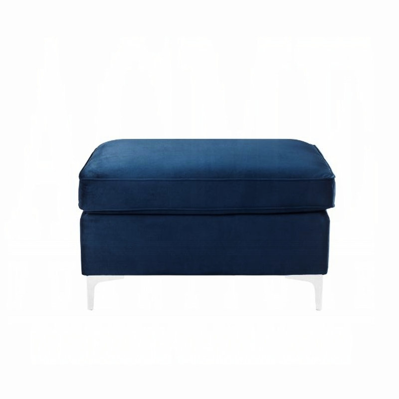 Blue Velvet Modular With D28 Foam Density And Metal Leg, 36 In Width, 27 Depth, 20 Height, 29 Lb Weight, Pine Wood Plywood Construction Leg , - Inch Deep, Wide, Tall, Pound Structure