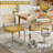 3-Piece Round Glass Dining Table Set-1048524457-1047878756