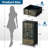 4 Drawer Dresser for Bedroom, Narrow Chest of Drawers, Wooden Top and Study Iron Frame 18"x37.5"-(WxH)