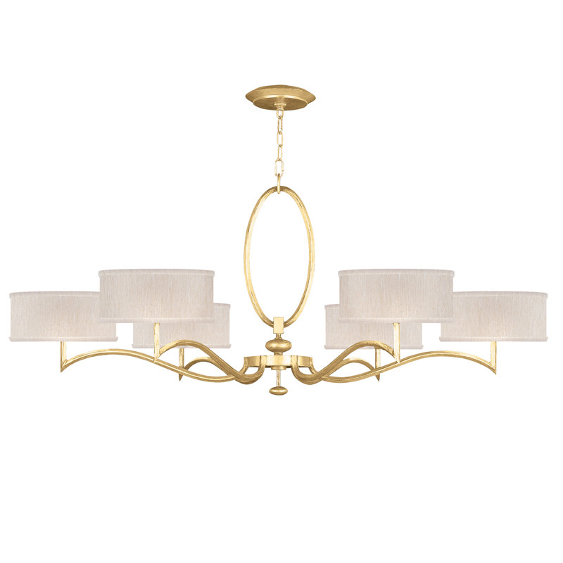 Allegretto 6 - Light Chandelier, Gold, Beige
