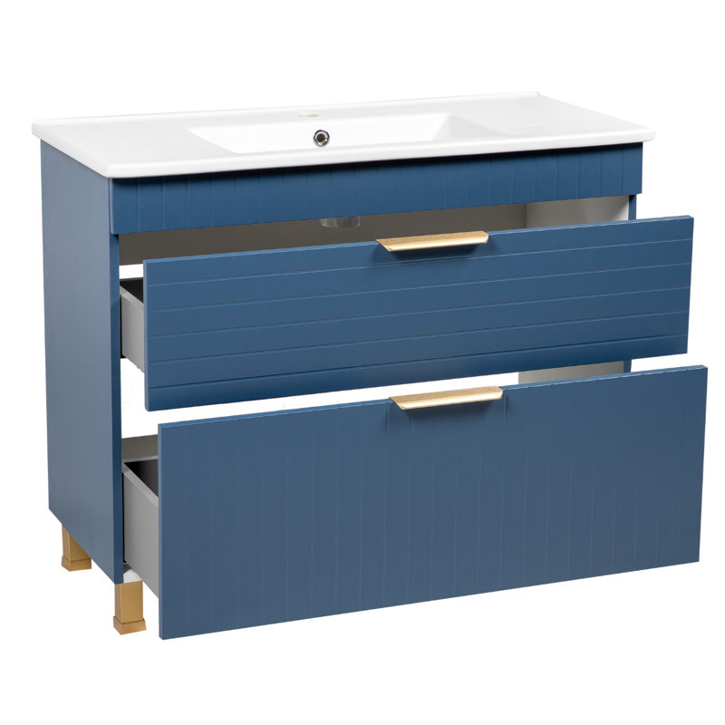 Meuble-lavabo autoportant avec lavabo Jakkar-F_Modern, Bleu mat