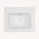 24"X19.7" White Rectangular Single Vanity Top With Overflow(Sink Only)