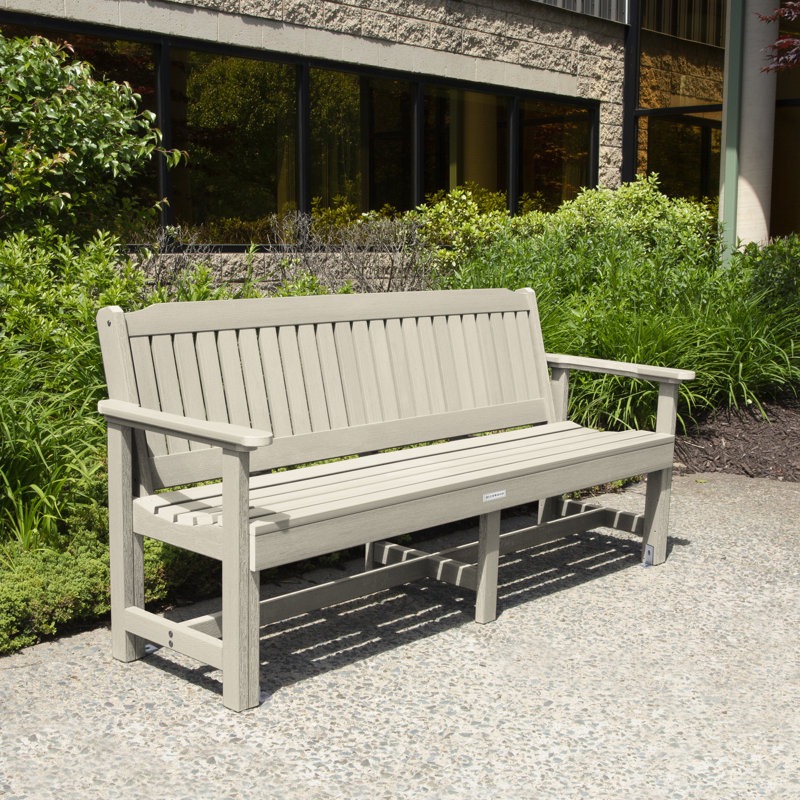 Lunz Outdoor Bench, Whitewash