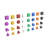Bright Beginnings Commercial Grade 256 Piece Shape Set for Modular STEAM Wall Systems (Not Included)-86004652