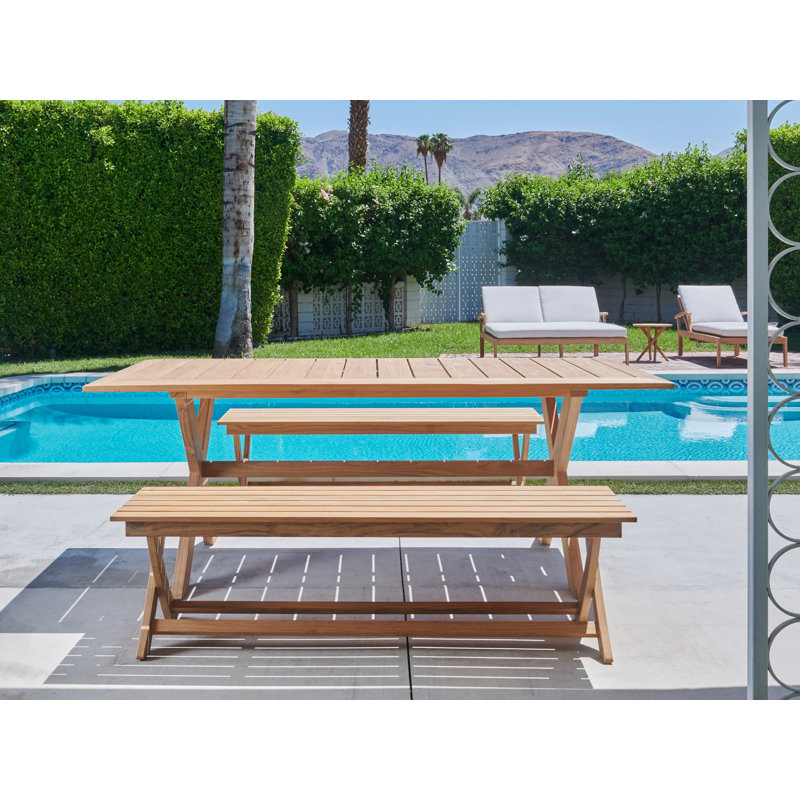 Oakville Rectangular Teak Outdoor Dining Table