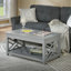 Ensemble de 3 pièces de 36 po de largeur avec 1 table basse rectangulaire et 2 tables de bout avec rangement Lund-1243420399