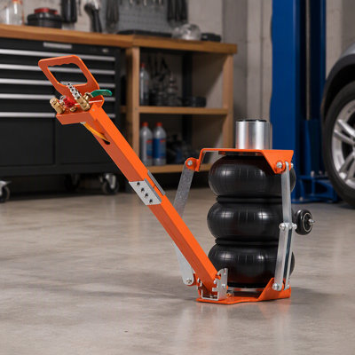 Cric pneumatique à 3 sacs – Capacité de 6 613 lb, levage rapide avec tige de support (outil de levage pour berlines, VUS et camionnettes)