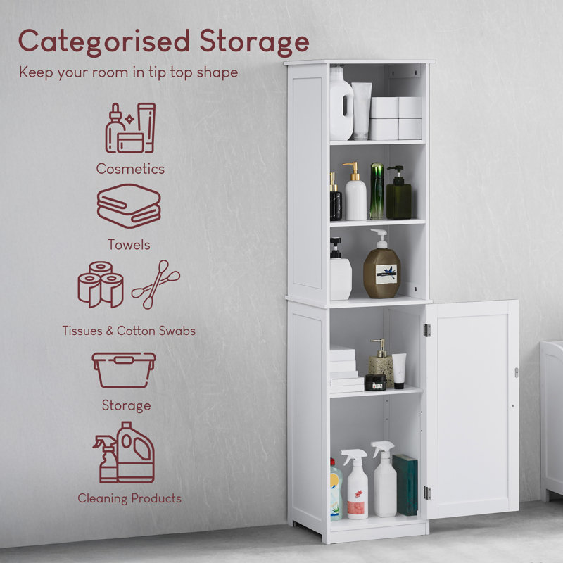 Milano Linen Cabinet, White
