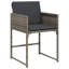 Outdoor Patio Dining Armchair with Cushion-1342042216-1342042221