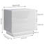 Lanie 55cm W Manufactured Wood Bedside Table