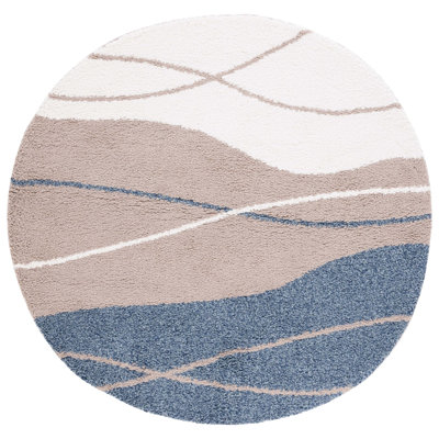 Cathyrn Shag Performance Abstract Rug