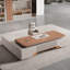 Bureau de direction en L 86,61 po brun simple et moderne-1393257137