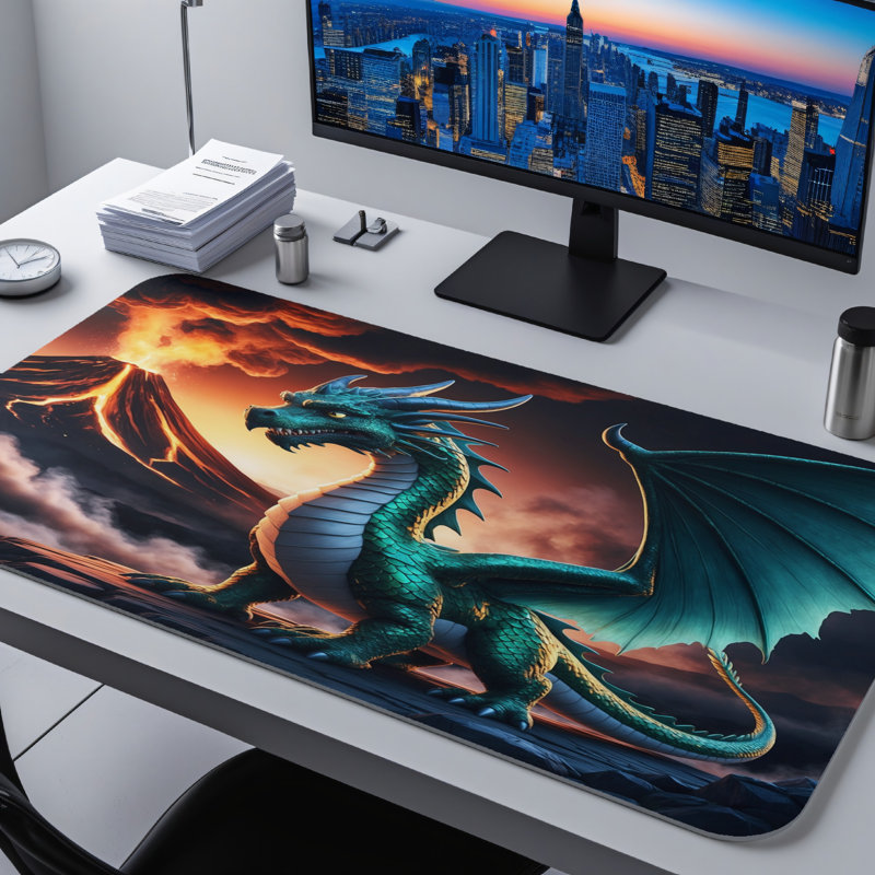 Polyester Desk Pad, 31.5x15.5