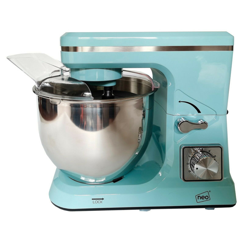 Symple Stuff 6 Speed 5L Splash Guard Stand Mixer, Duck