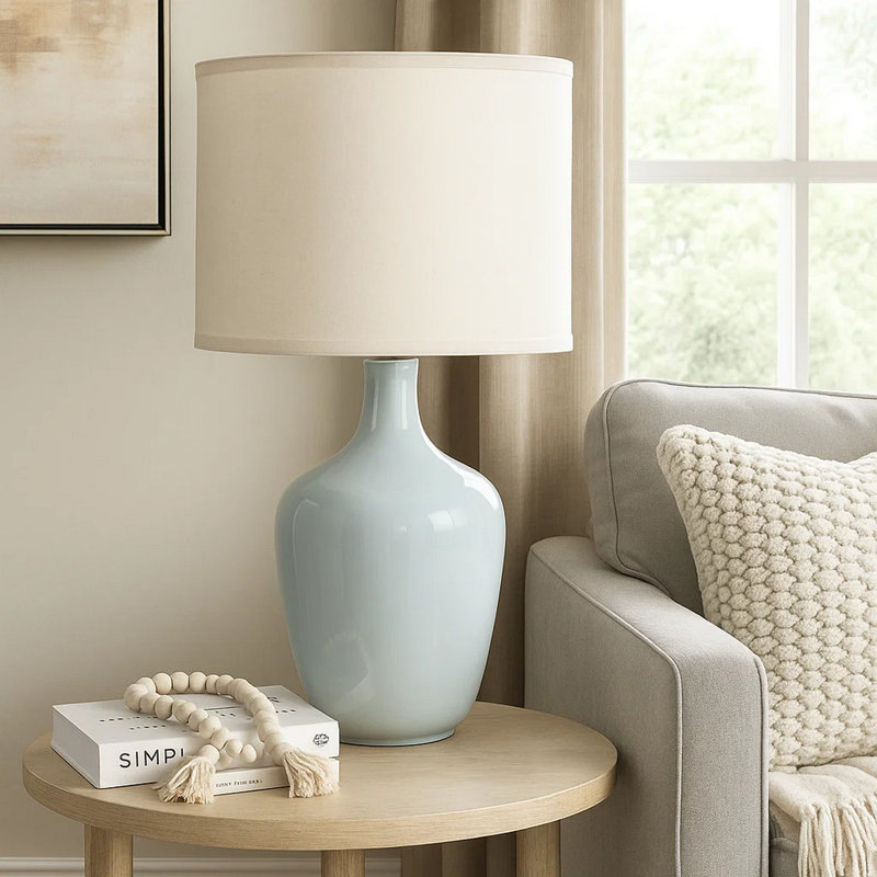 Lampe de table 29,25 ", gris