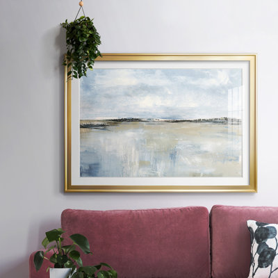 Across the Meadow-FramedFramed Print W Beveled Matt and Glass