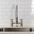Kingston Brass Essex Double-Handle 2-Hole Deck-Mount Pre-Rinse Bridge Kitchen Faucet-110550790
