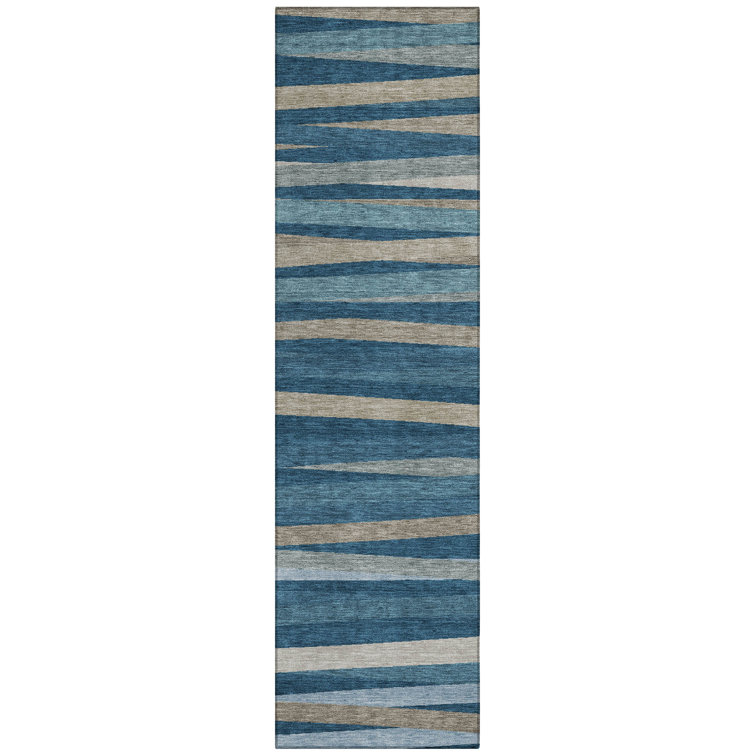  Machine Washable Indoor/Outdoor Chantille ACN997 Gray Area Rug