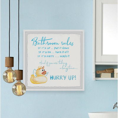 Duck Rules - Single Picture Frame Print