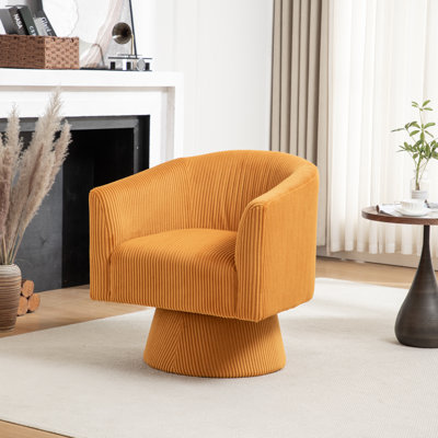 Chynna Velvet Swivel Barrel Chair